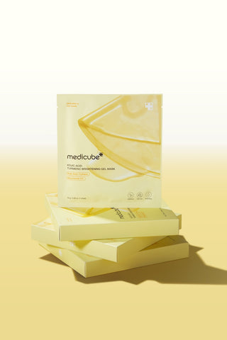 Kojiczuur Kurkuma Verhelderende Gelmasker - 4 Sheetmasks